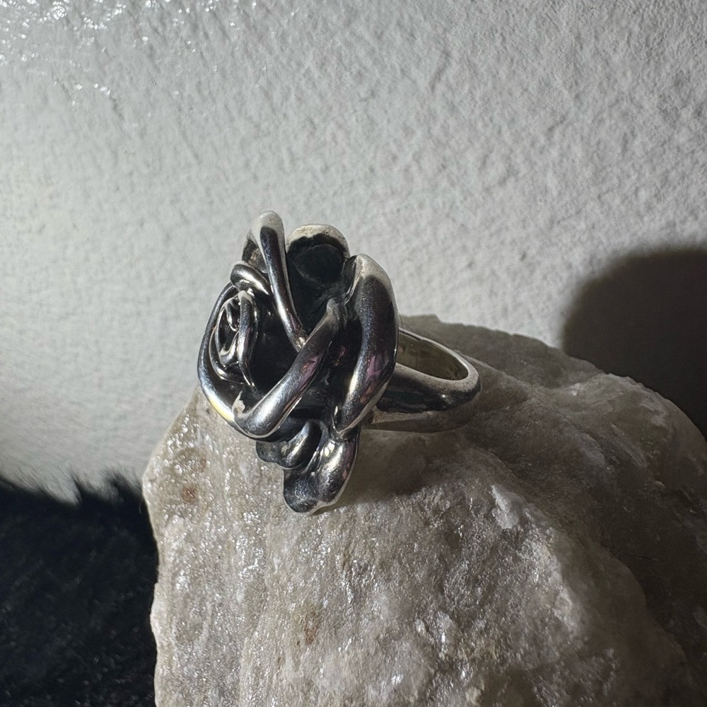 Silver Rose Ring - image 4